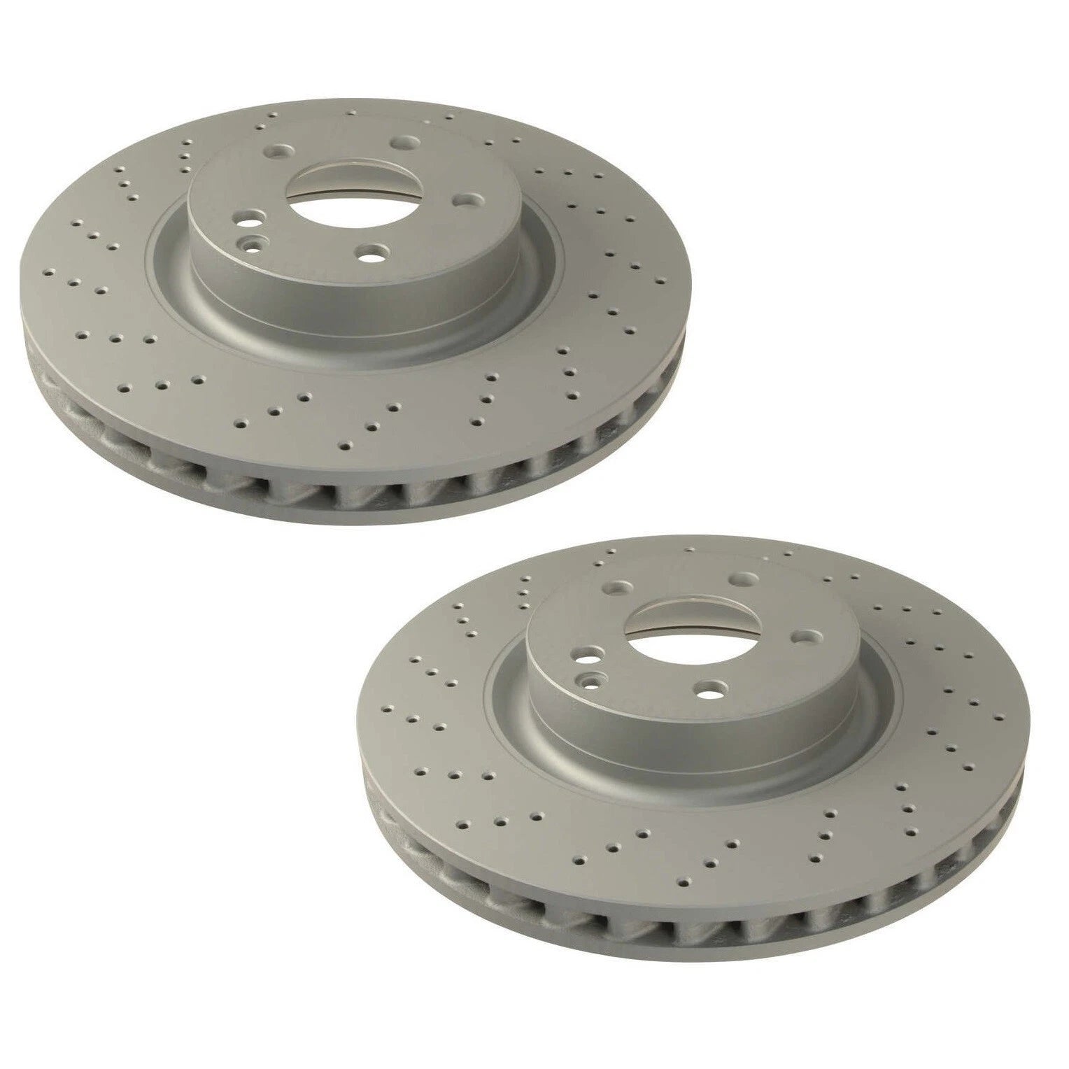 Set of 2 Front Disc Brake Rotors for Mercedes W204 W212 W207 (Sport Package)