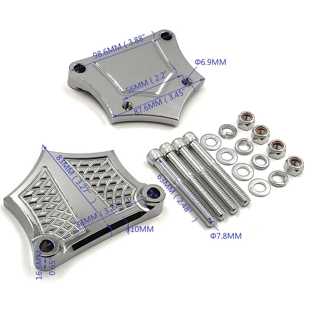 0.64" Front Fender Brackets Spacers for Harley Touring (2014–2019)