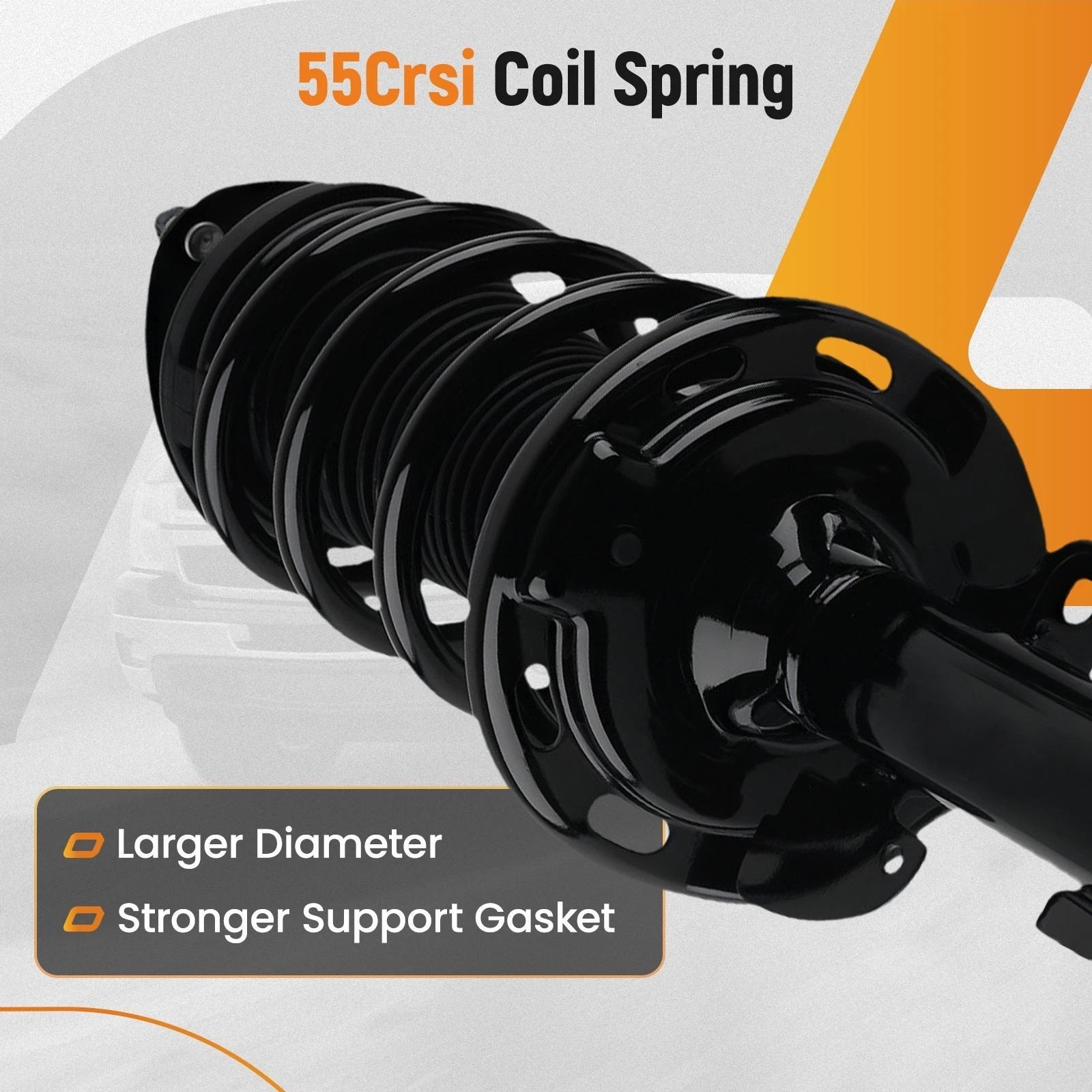 Front Struts w/ Coil Spring & Sway Bar Links for Honda Pilot (2009–2015)