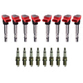 Set of 8 Ignition Coils & Bosch Platinum Spark Plugs for Audi R8 (2007–2015)