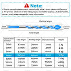 10x 6mm Tungsten Carbide Drill Bits for Porcelain Tile Concrete