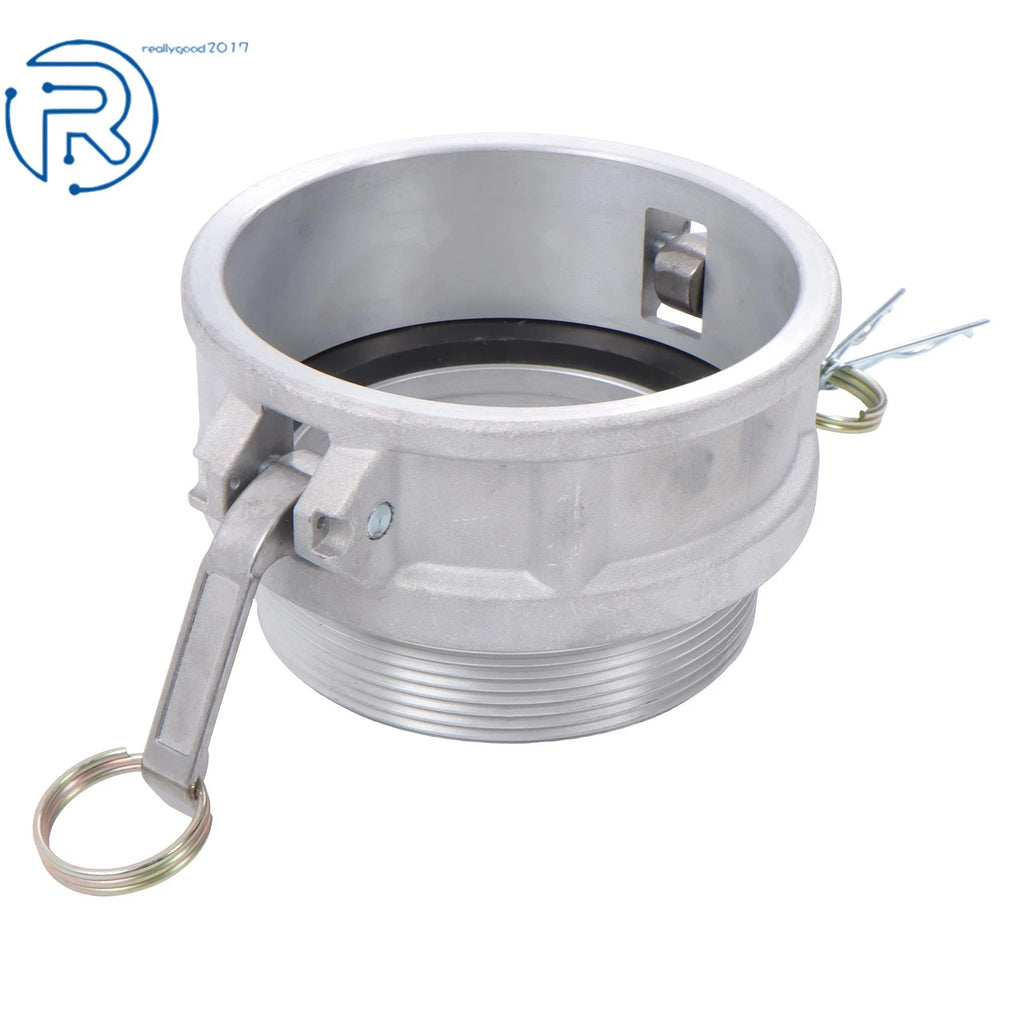 Cam Lock 4" Type B Female Coupler × Male NPT Aluminum Hose Fitting