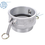 Cam Lock 4" Type B Female Coupler × Male NPT Aluminum Hose Fitting