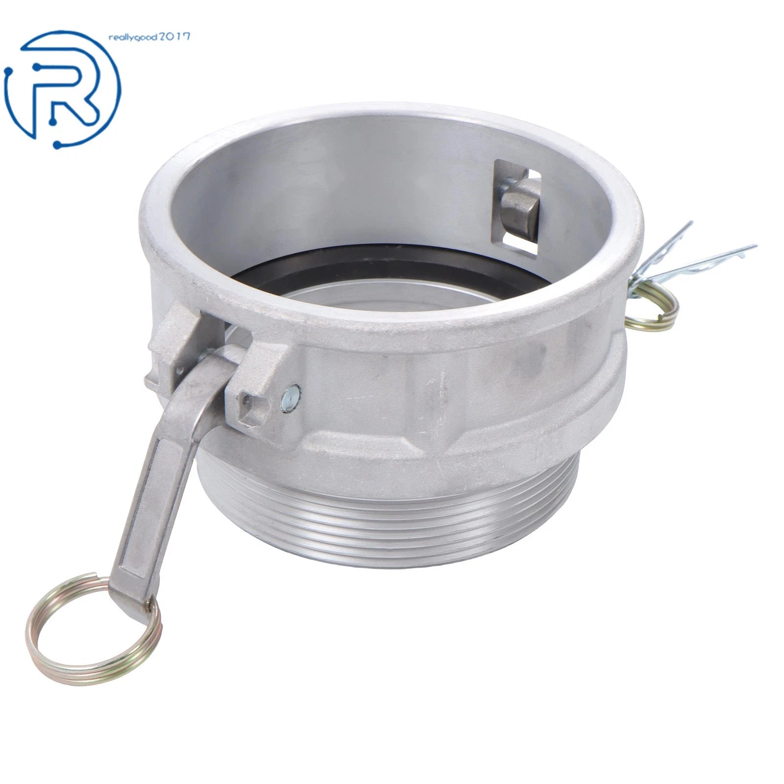 Cam Lock 4" Type B Female Coupler × Male NPT Aluminum Hose Fitting