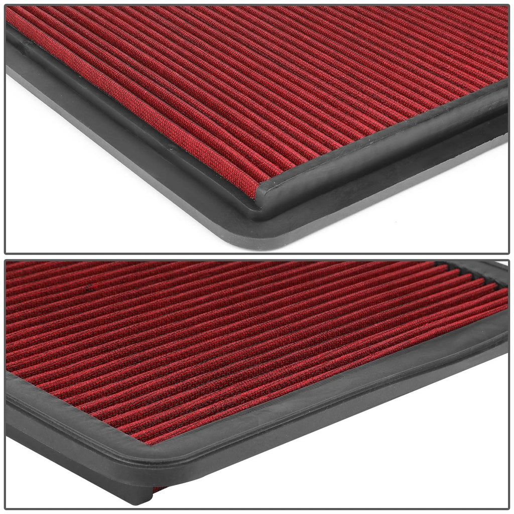 Washable Drop-in Red Panel Air Filter for Toyota Land Cruiser (2008–2017)