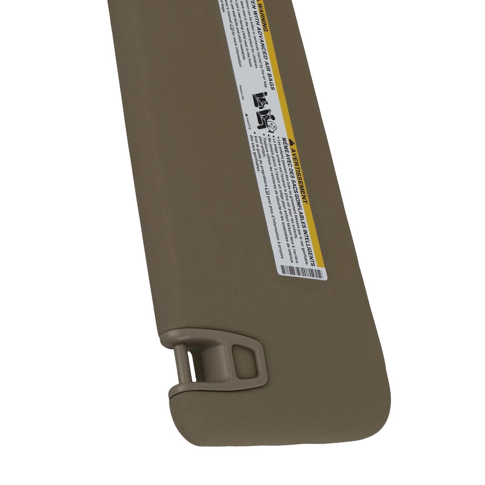 Beige Sun Visor for Chevrolet Suburban (2007–2014) with Light Mirror