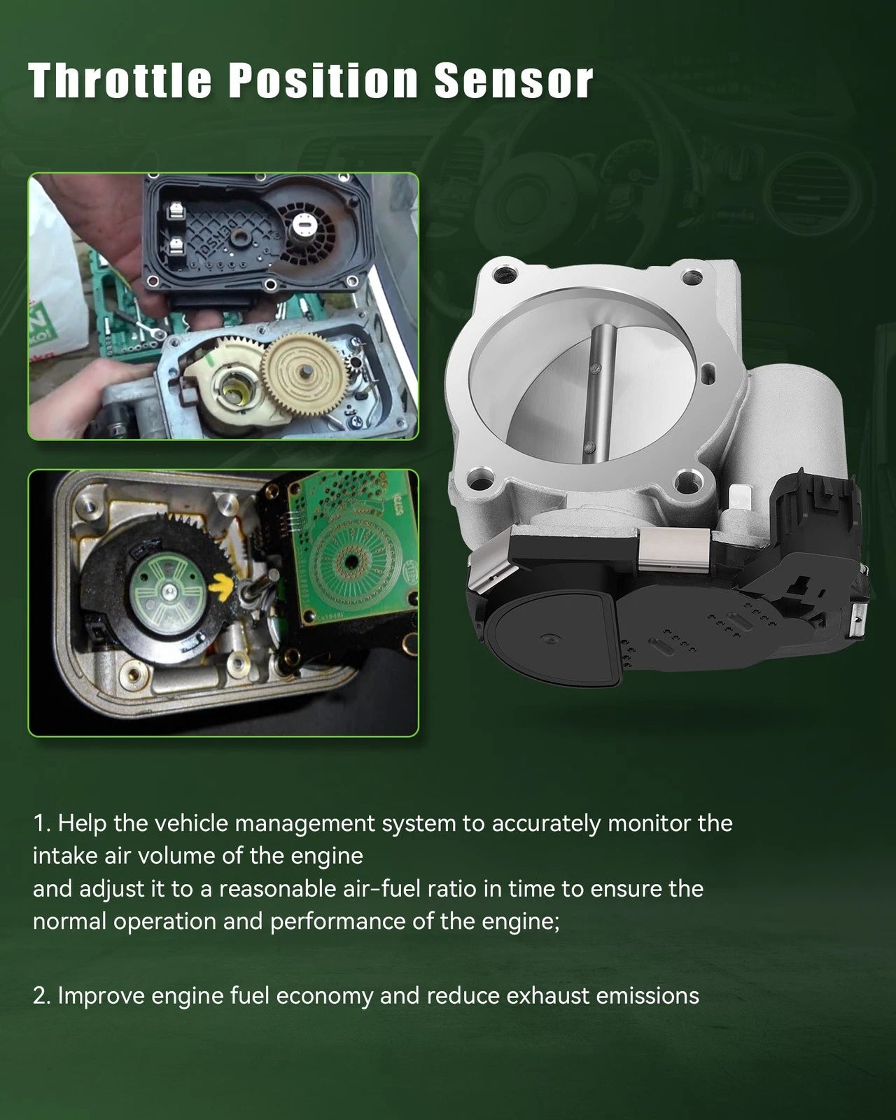 Throttle Body for Cadillac CTS, GMC Terrain, Chevrolet Equinox, Buick LaCrosse (3.0L)