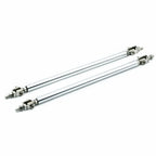 2-Piece Chrome Front Bumper Splitter Tie Bars for Dodge Charger Challenger (2015-2021)
