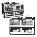 LED Headlight & Bumper Turn Signal Lamps for Chevy GMC C/K (1988–2000)