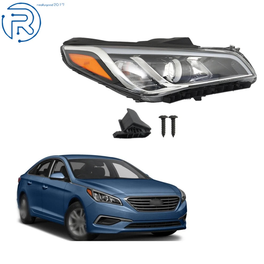 Headlight Assembly for Hyundai Sonata (2015–2017) Halogen Right Side