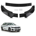 Front Bumper Lip for BMW 3 Series G20 (2019–2022) Gloss Black