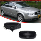 2X Smoke Lens Front Side Marker Blinker Signal Lights for Audi A4 A6 (2001–2008)