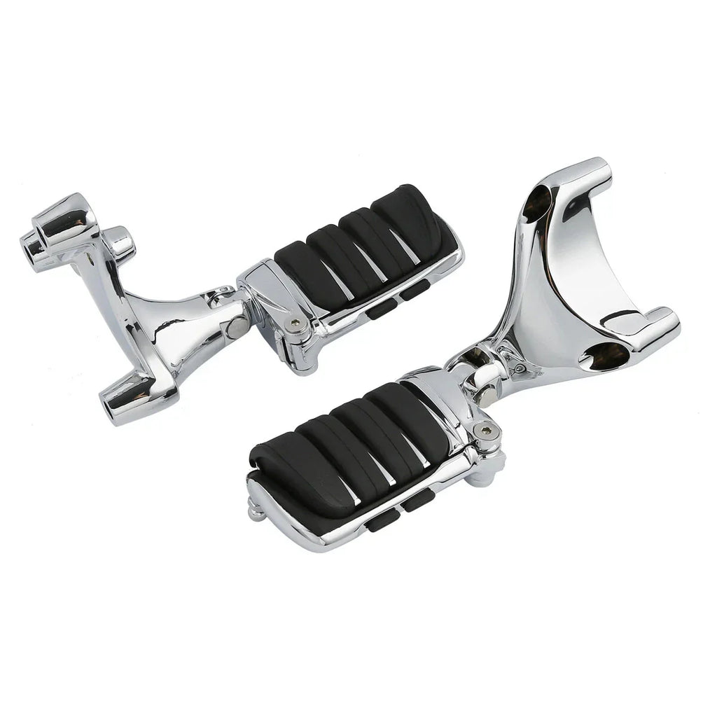 Chrome Passenger Foot Pegs Mount Bracket for Harley Sportster 883 1200 (14-22)
