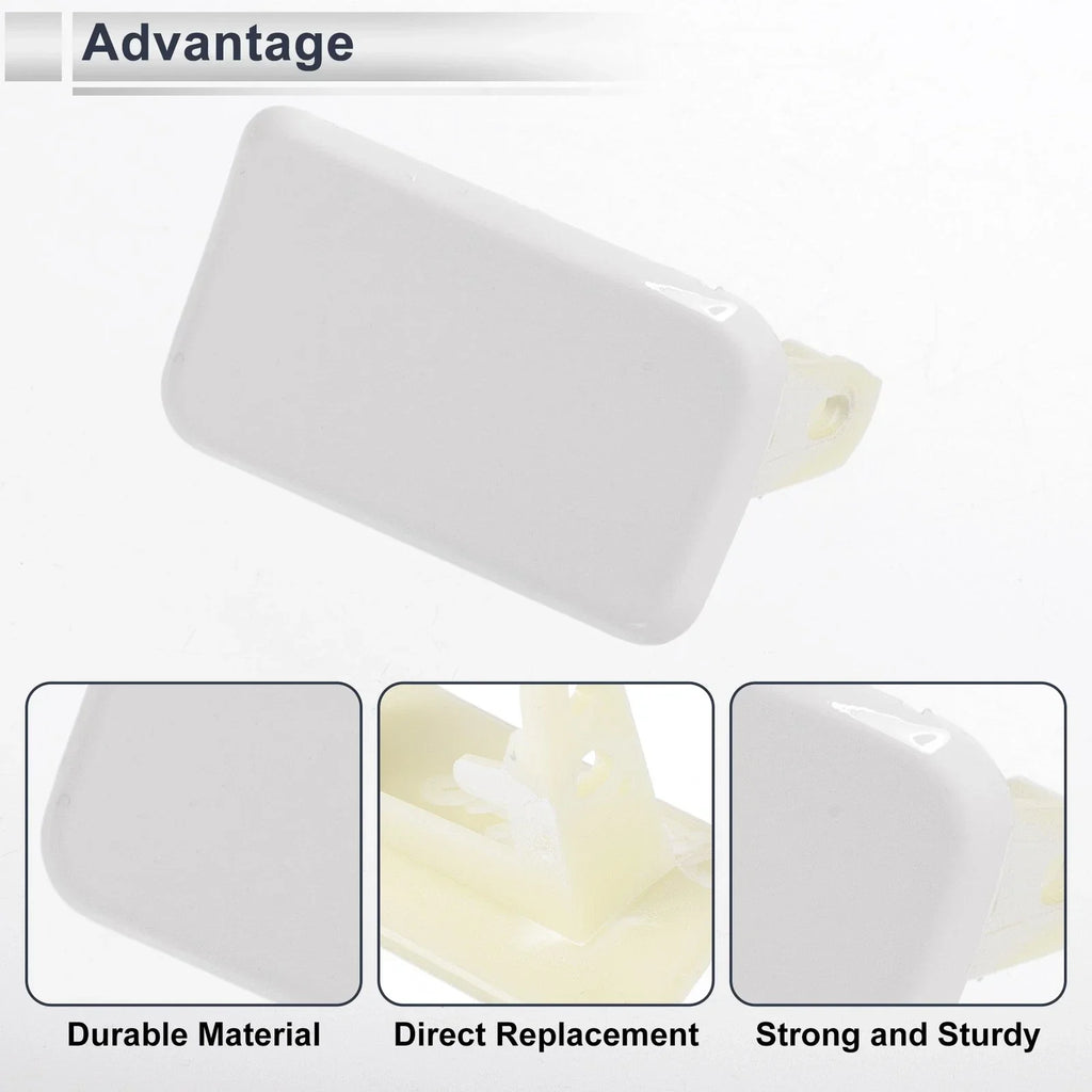 Left Front Bumper Headlight Washer Nozzle Cover Cap for BMW X3 White
