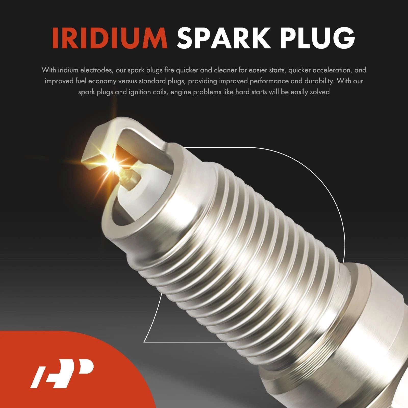 Set of 8 Ignition Coils & Iridium Spark Plugs for Silverado 1500 (2014–2019)