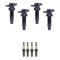 Set of 4 Ignition Coils & NGK Iridium IX Spark Plugs for Kia Soul (2010–2011)