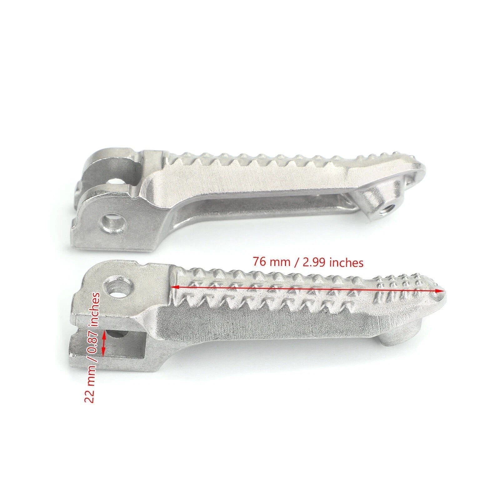 Front Footrests Foot Pegs for BMW S1000RR K46, S1000R K47, HP4 K42, RnineT Racer (2010–2023)
