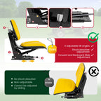 Universal Yellow Suspension Tractor Seat for Massey Ferguson Ford/New Holland