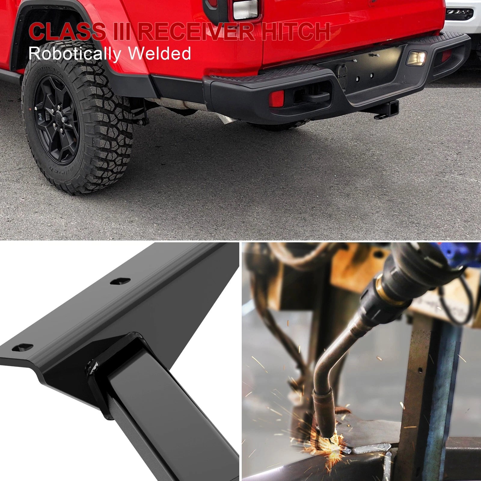 2 Inch Trailer Hitch Receiver for Jeep Gladiator (2020-2026)