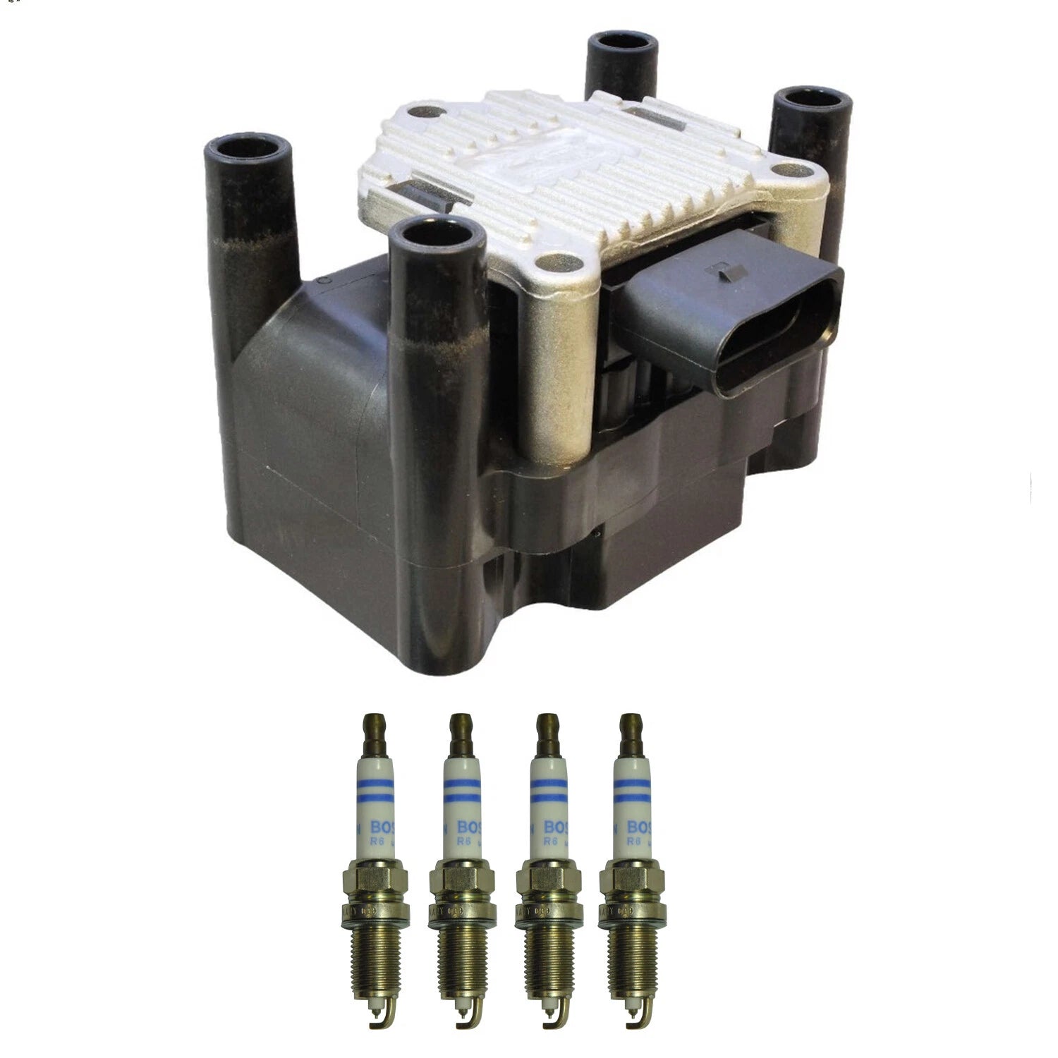 Bosch Ignition Coil & Spark Plug Kit for Audi A4 TT (2000–2006)