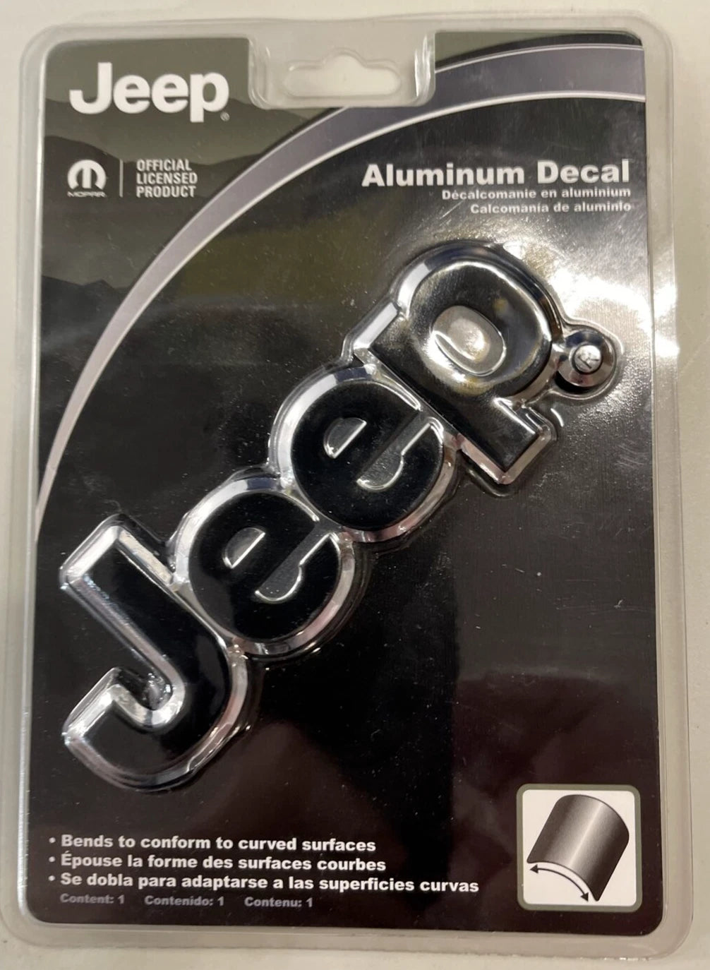 Aluminum Decal Emblem for Jeep Classic Car Truck (Official Licensed Product)