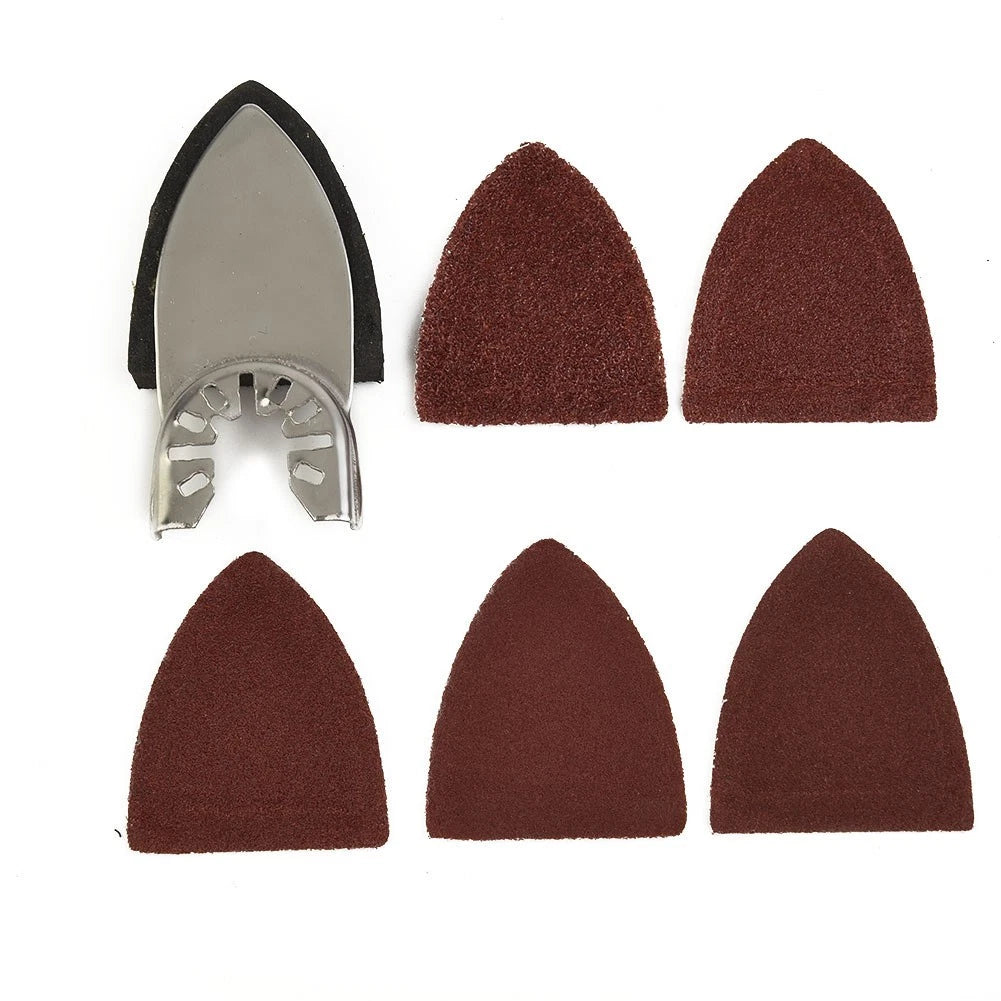 25 Sanding Sheets & Pad for Oscillating Tool Accessories Kit