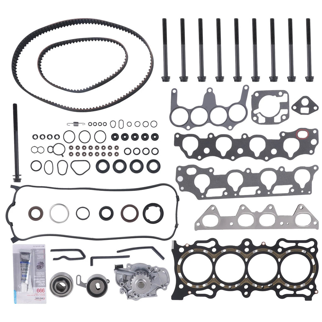 Head Gasket Set with Timing Belt Kit & Water Pump for Acura Honda 2.3L (1998–2002)