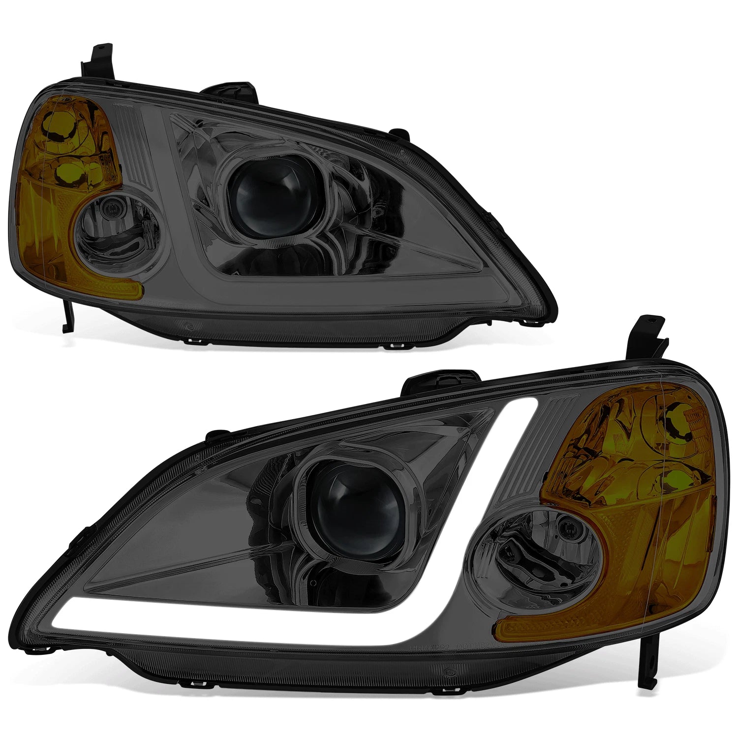 LED Bar Projector Headlight for Honda Civic Sedan/Coupe (2001–2003)