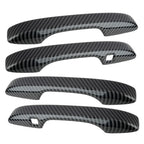 4 x Carbon Fiber Style Exterior Door Handle Covers for Honda CR-V (2023-2024)