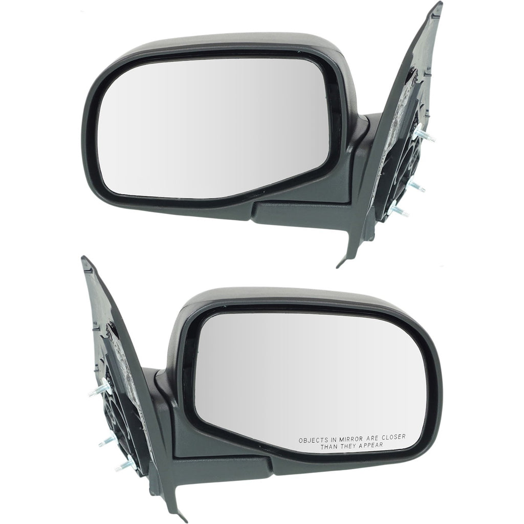 Set of 2 Manual Mirrors for Ford Explorer (1995–2001) Textured Black