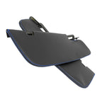 Sunvisor Covers for Ford Mustang (2005–2009) Blue Stitch PVC Leather