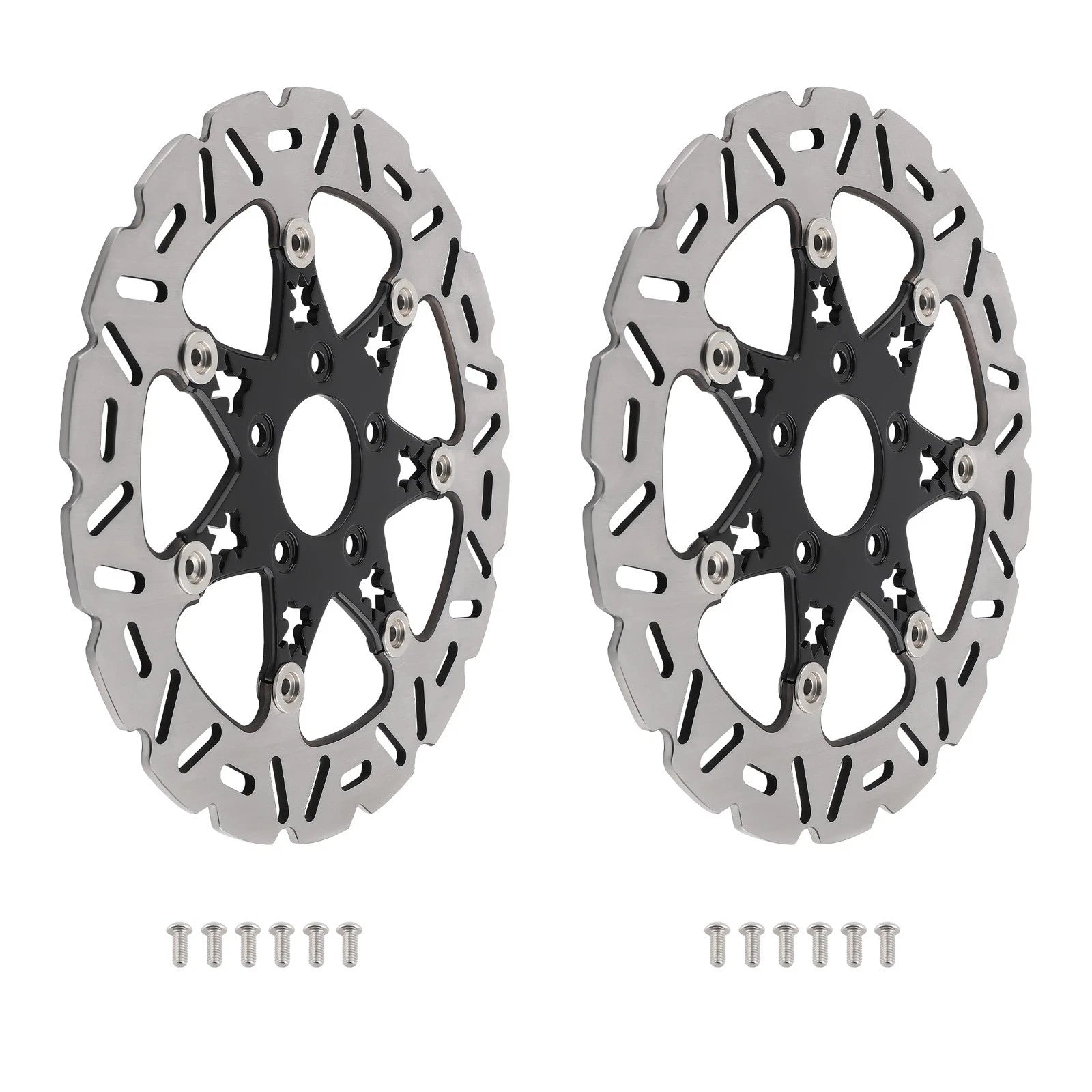 Pair Front Brake Discs for Harley Davidson Road Glide FLTRX/Road King (2010–2023)