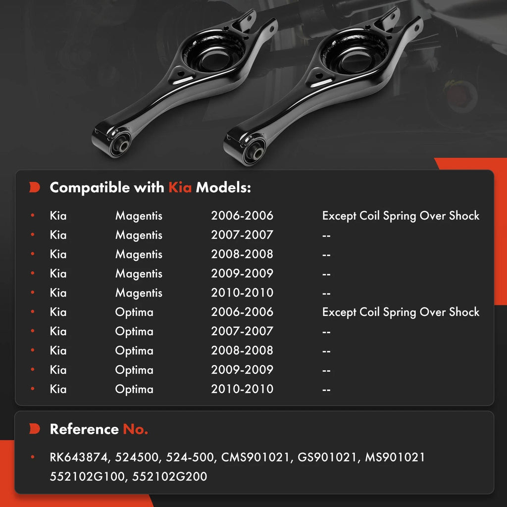 2X Rear Lower Control Arm for Kia Optima Magentis (2006-2010)