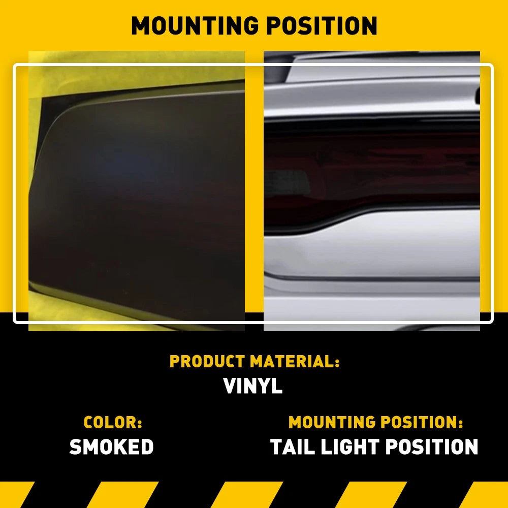 Tail Light Overlay Decal for Charger 2011–2014 (D5 H, Smoked)
