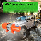 4500LBS Electric Recovery Winch for Truck (12V, 6mm x 15m Steel Rope)