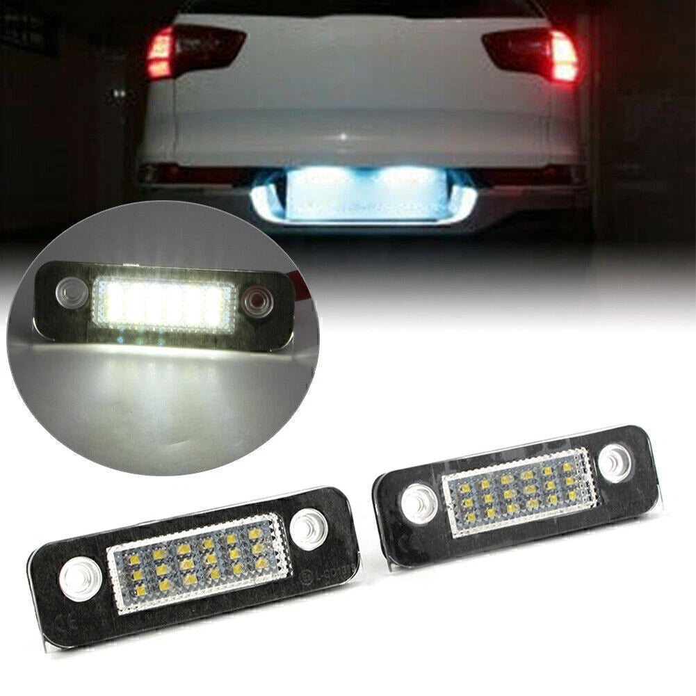 2X LED License Plate Light Bulb for Ford Fiesta Fusion Mondeo (2018–2020)