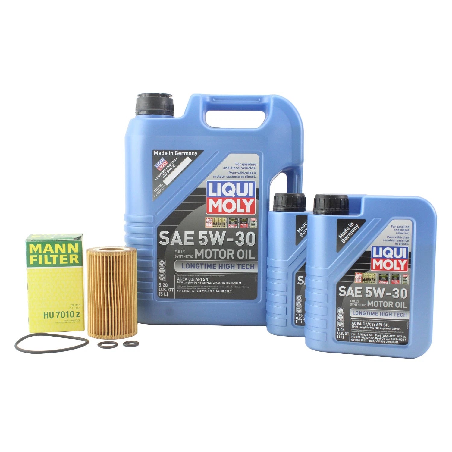 Oil Change Kit for Mercedes OM651 (7L Liqui Moly Longtime High Tech 5W-30)