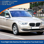 Tow Hook Cover Front Right for BMW 535i 550i GT Black