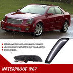 2X Smoke Lens White LED Front Sidemarker Lights for Cadillac CTS (2003–2007)