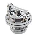 Fuel Tank Cover Gas Cap Silver for Harley Touring Sportster Dyna Softail