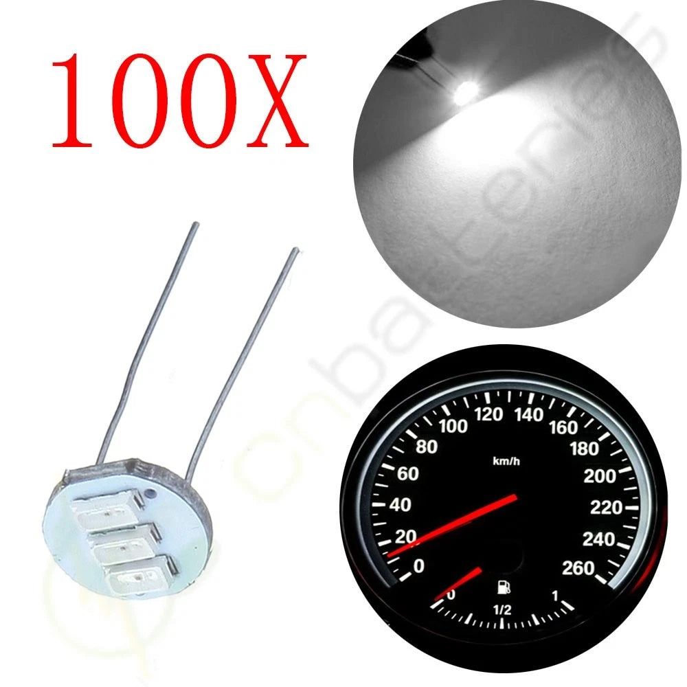 100X T4.7 3SMD 3014 LED Lights for GM Automatic Heater Control