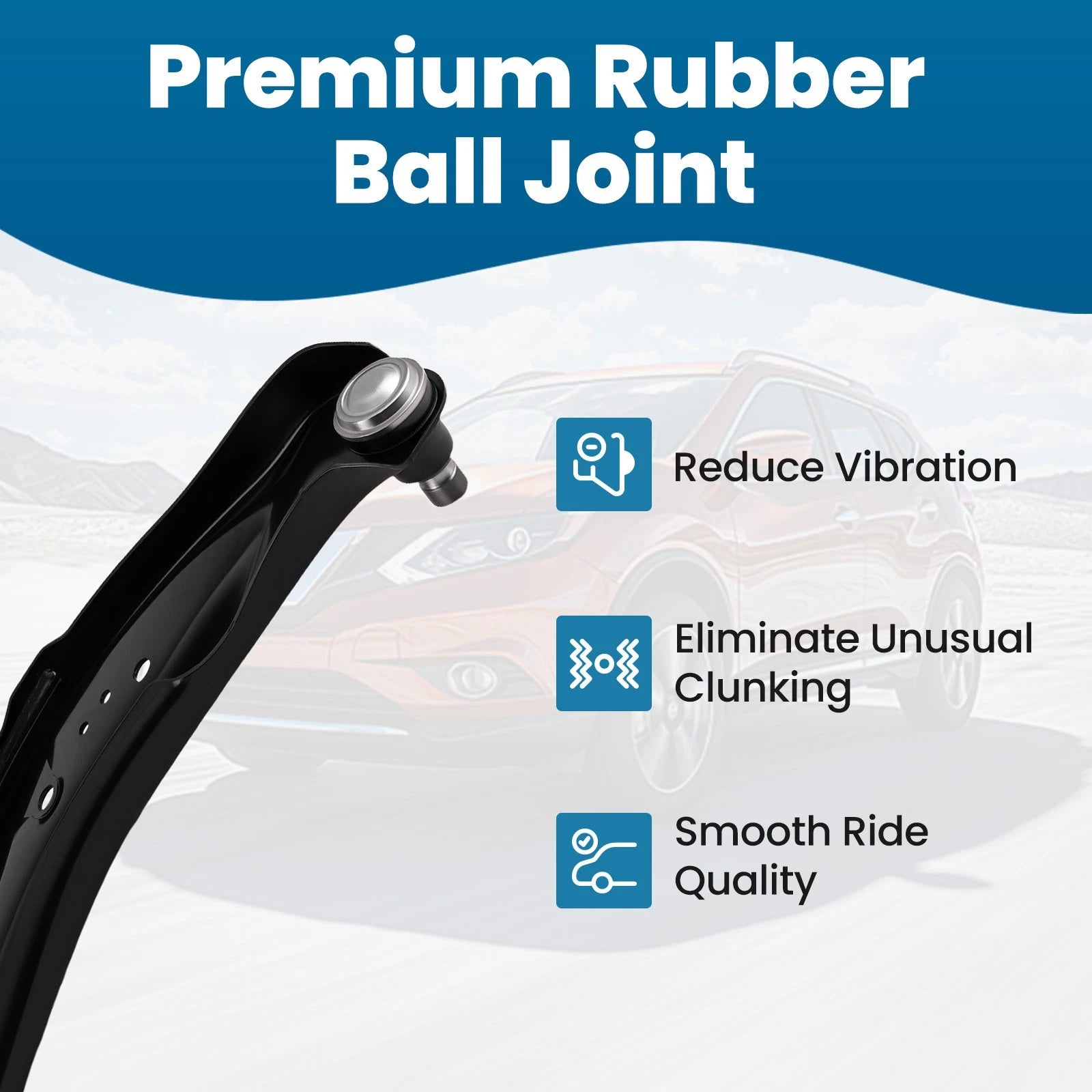 Front Lower Control Arm Ball Joint for Nissan Rogue 2014–2022 (Driver)