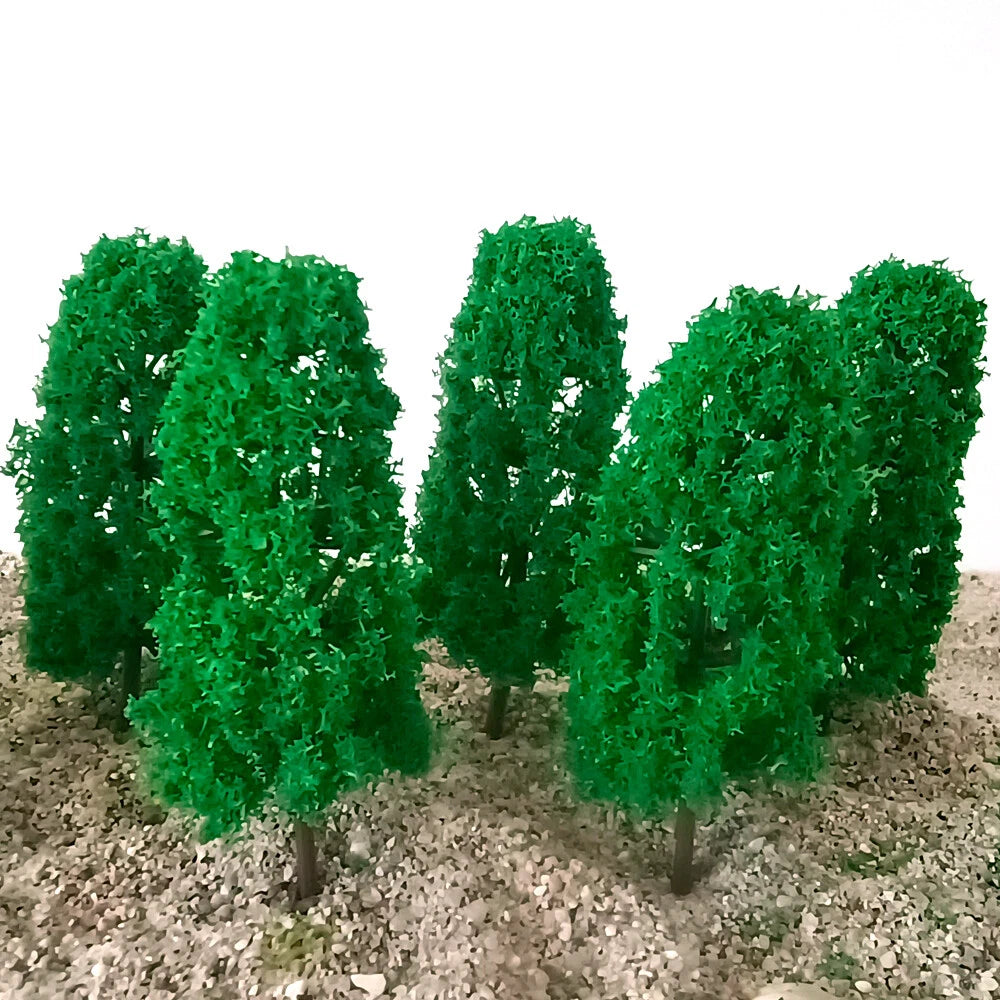 40Pcs 3.93" Green Model Trees for Train Railroad Diorama Scenery