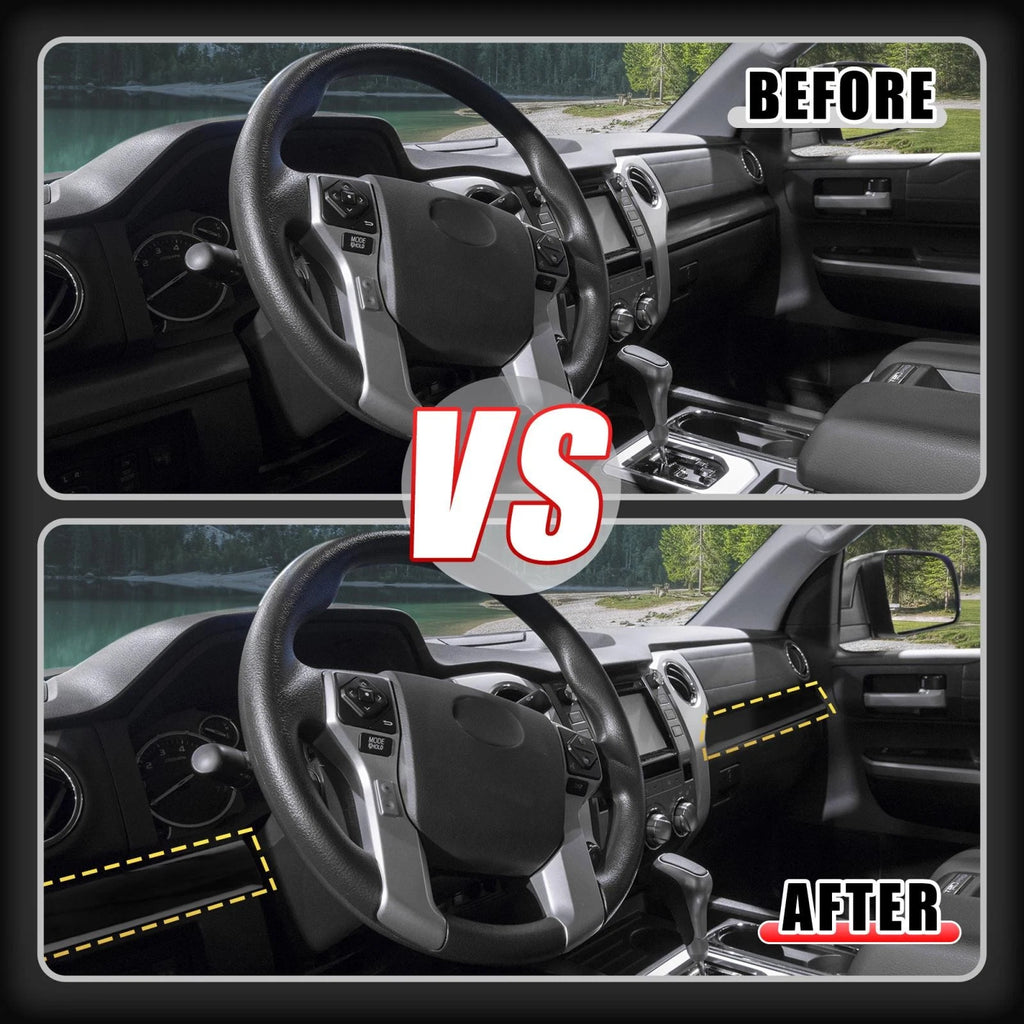 Dashboard Center Console Cover Trim Kit for Toyota Tundra Crewmax (2014–2021)