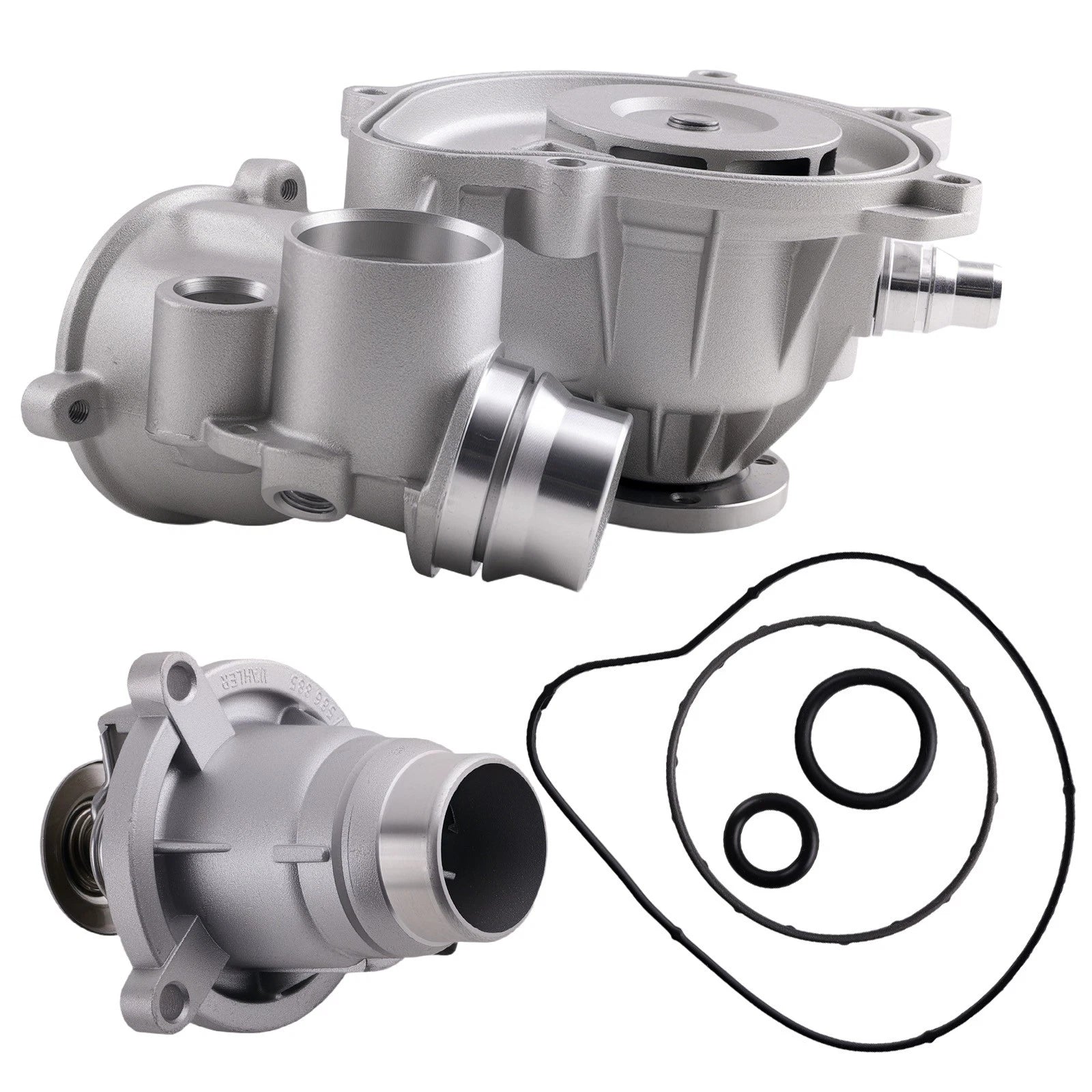 Water Pump Thermostat Housing Kit for BMW 550i, X5 4.8i (2006–2010)