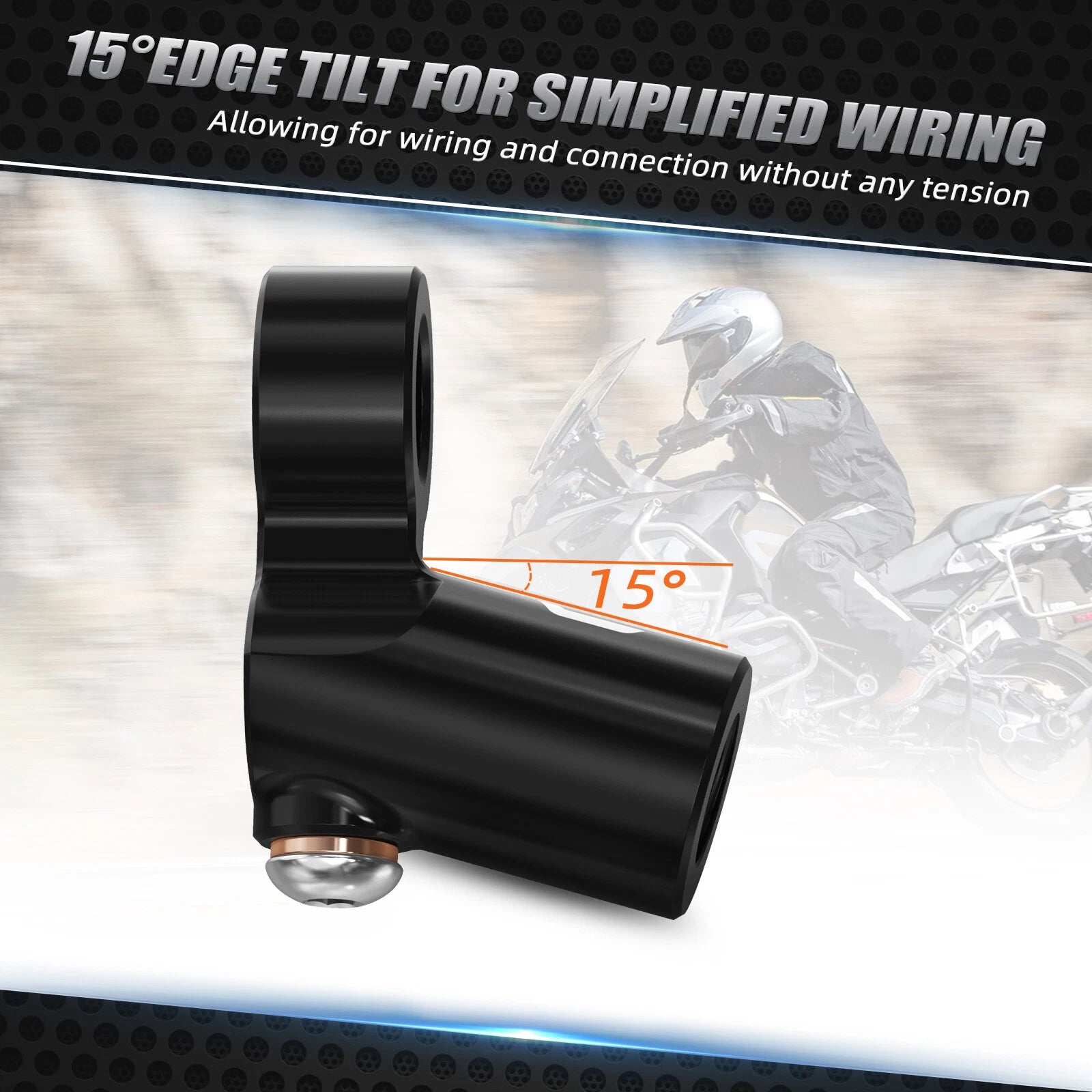 Anodized Hydraulic Brake Line Extender for BMW R1200GS R1200R R1200RT R1200RS (2004–2018)