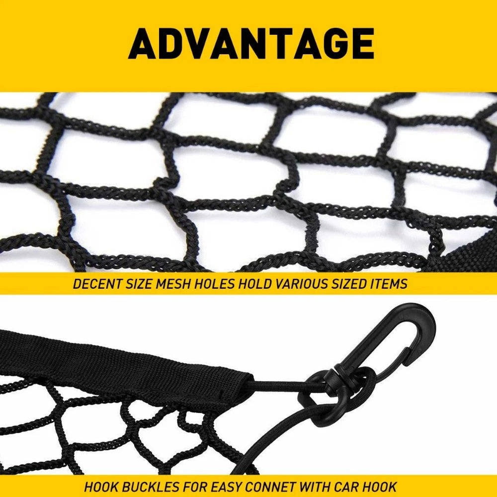 Set of 2 Cargo Envelope Nets for Universal Car Interior Accessories
