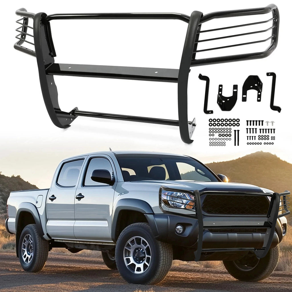 Bumper Brush Grille Guard for Toyota Tacoma (2005–2015) Black Powder Coated