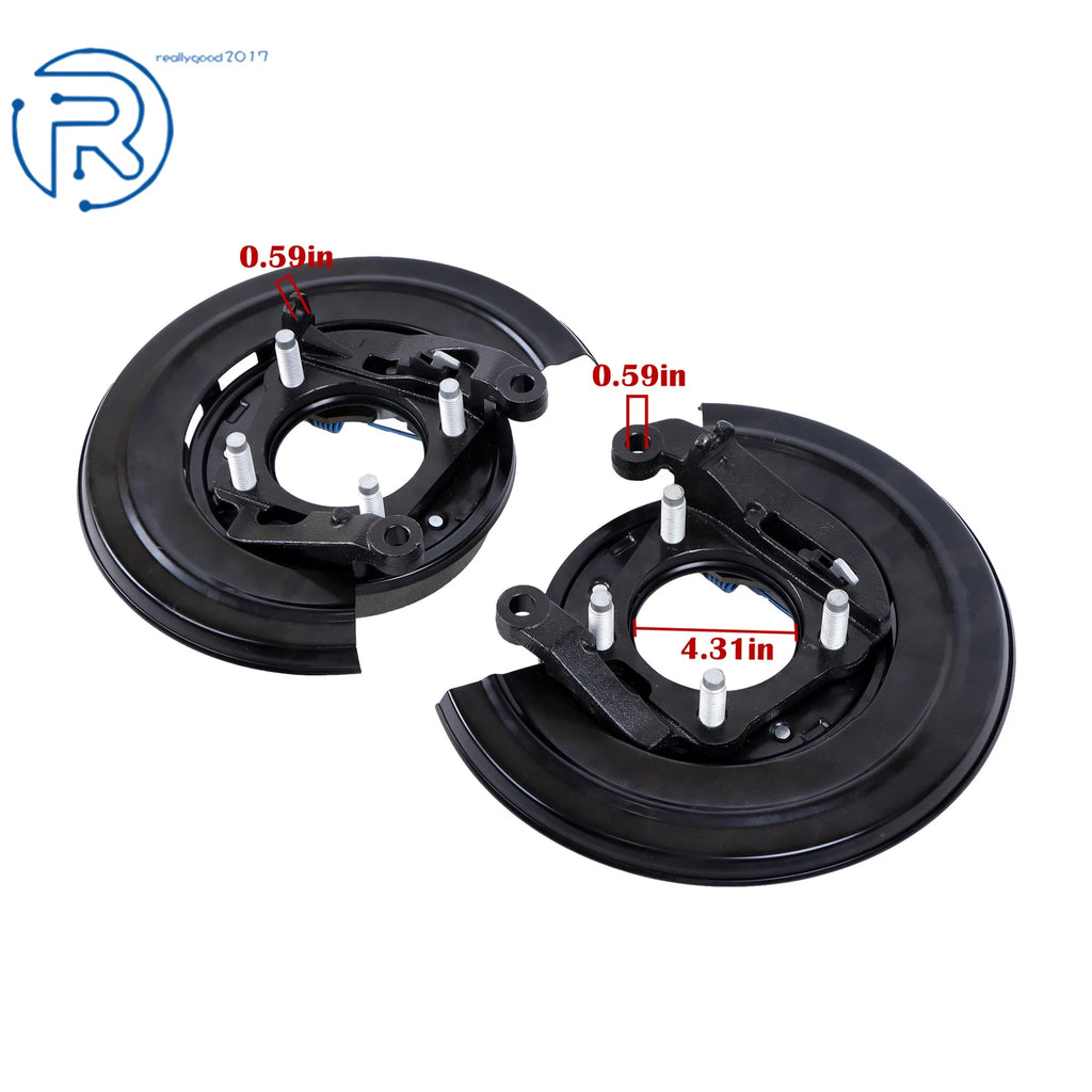 Set of 2 Loaded Brake Backing Plates for Ford F-Series (2005–2012)