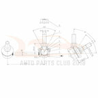 2X Rear Stabilizer Sway Bar Link for Nissan Altima/Maxima (2007-2013)